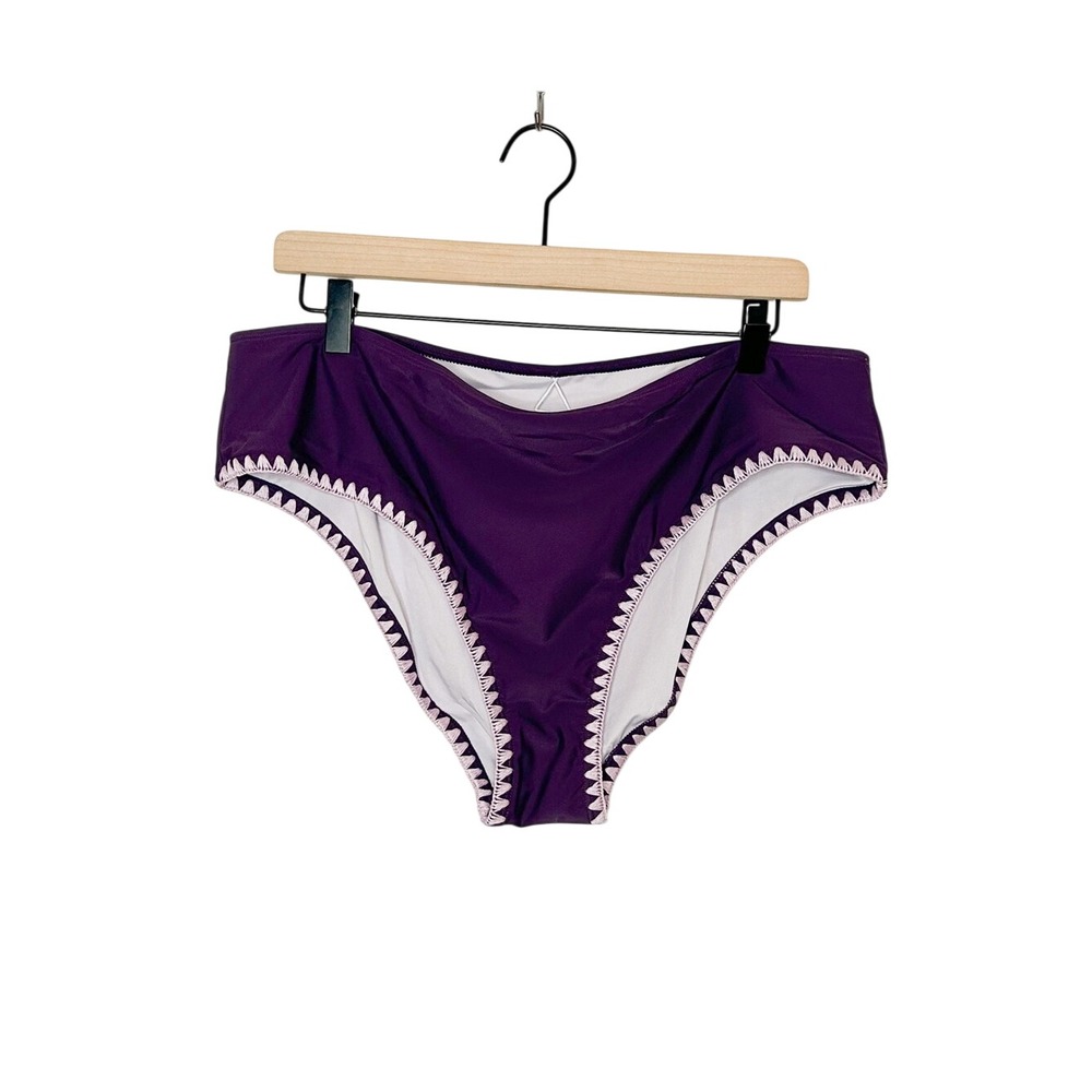 NWT Cupshe Purple Bikini Swimsuit Bottom Purple Plus Size XXL